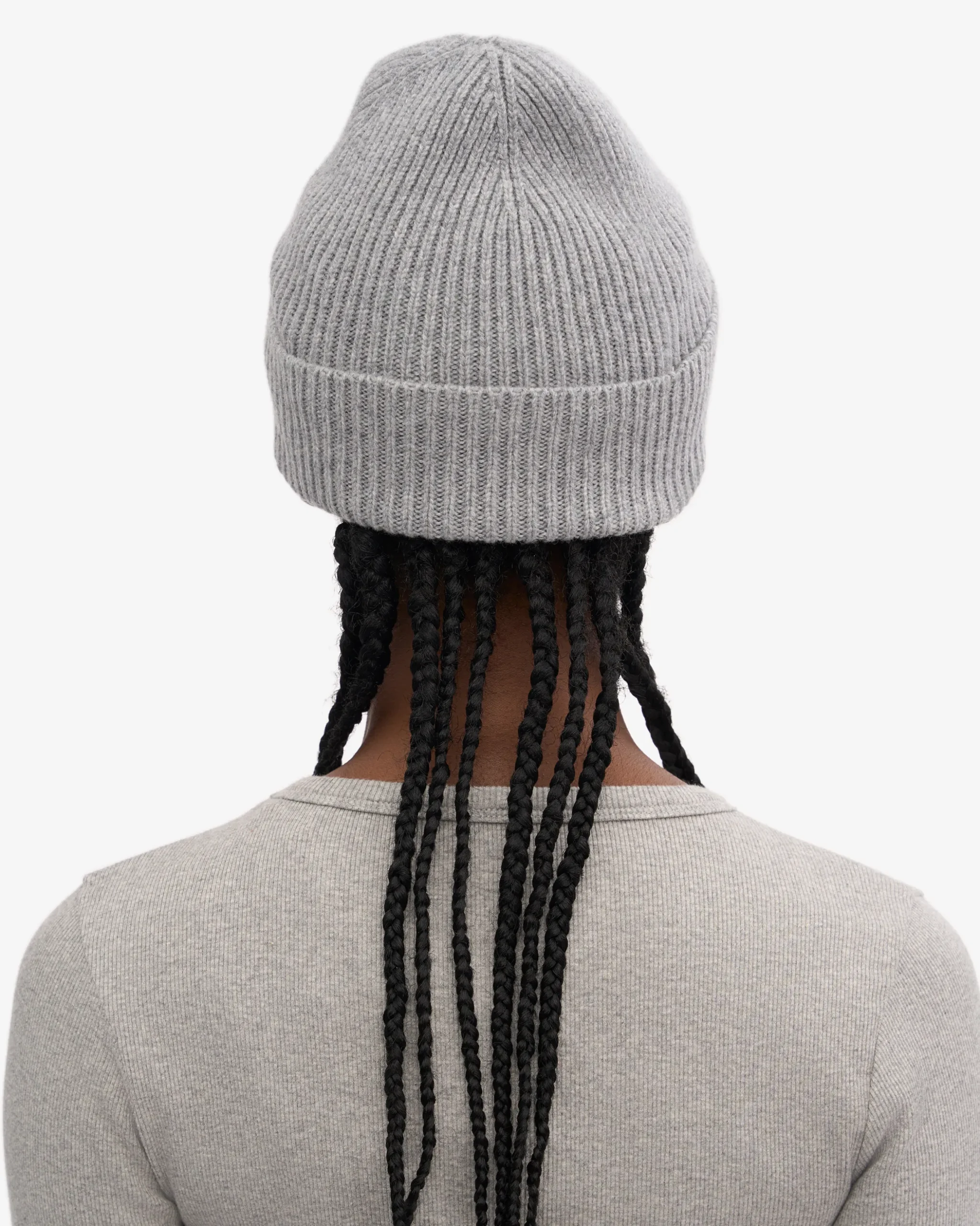 Merino Wool Beanie - Heather Grey