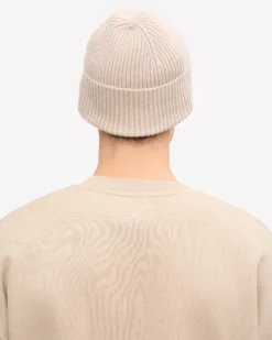 Merino Wool Beanie - Ivory White