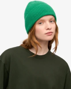 Merino Wool Beanie - Kelly Green