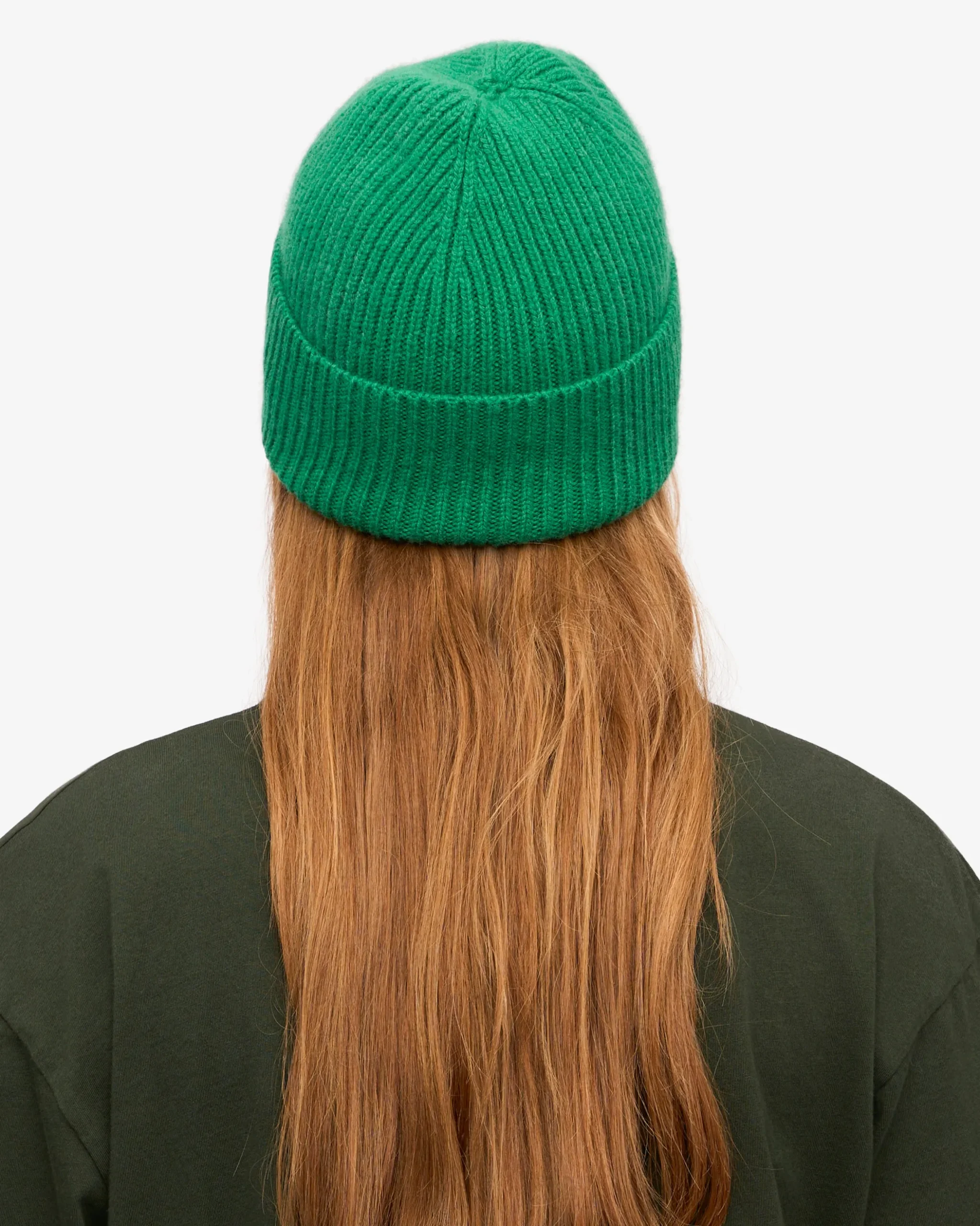 Merino Wool Beanie - Kelly Green