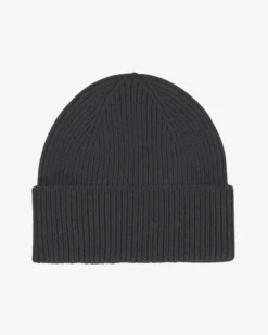 Merino Wool Beanie - Lava Grey