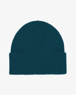 Merino Wool Beanie - Ocean Green