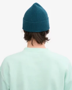 Merino Wool Beanie - Ocean Green