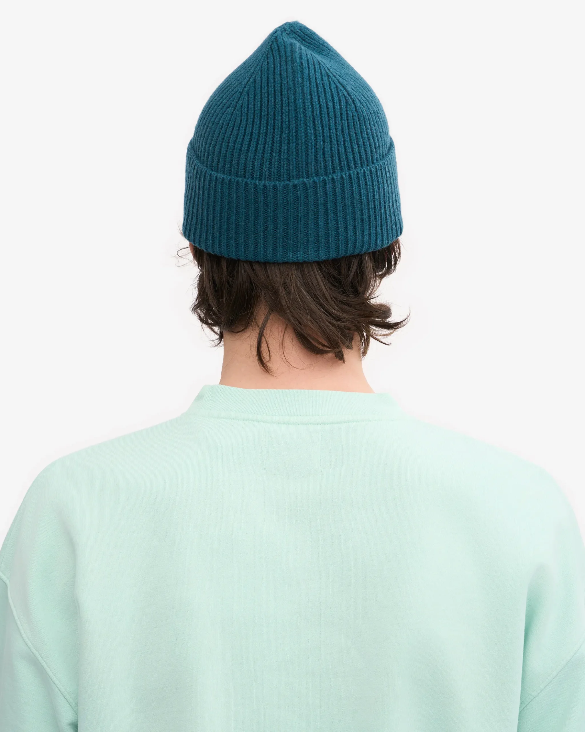 Merino Wool Beanie - Ocean Green