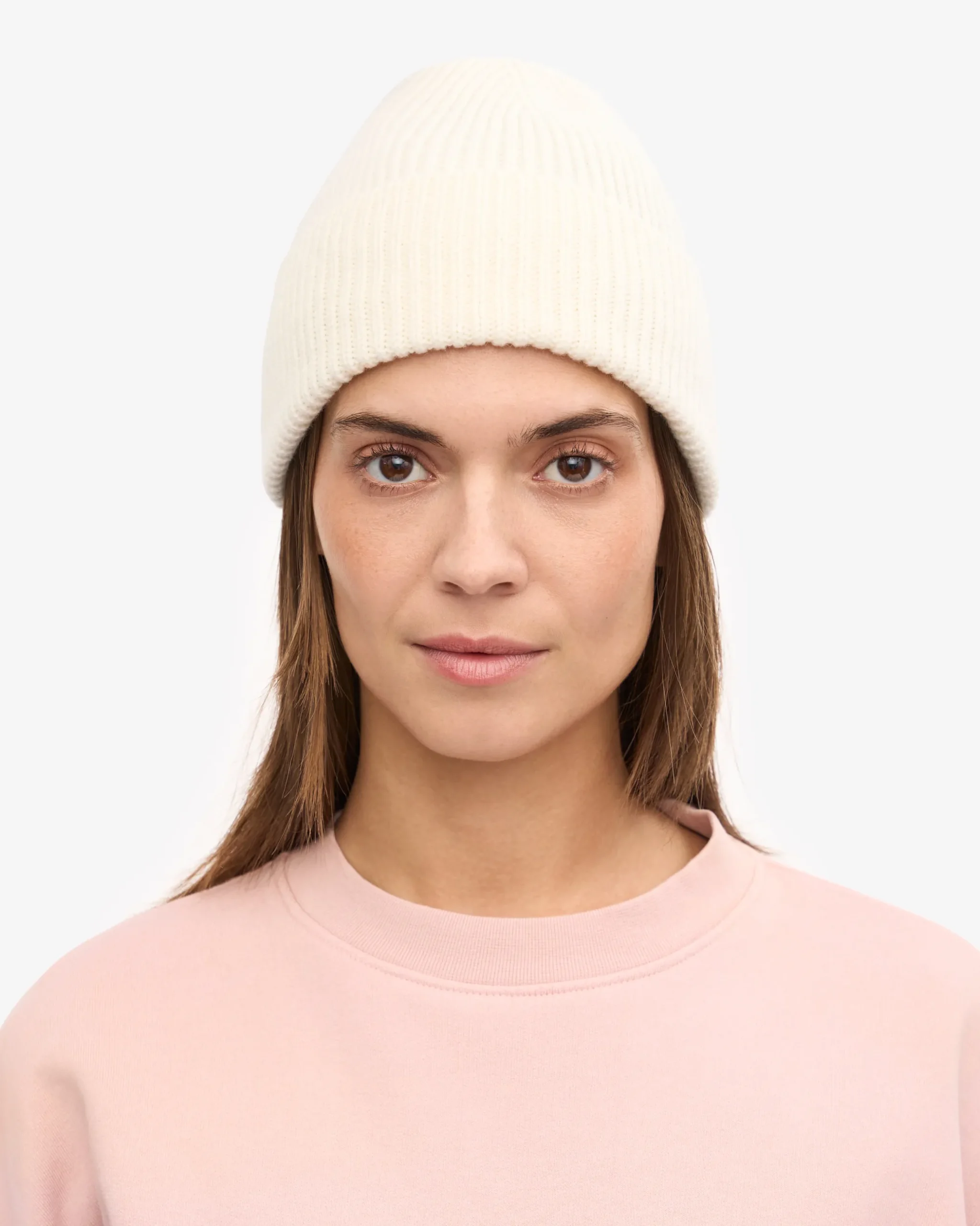 Merino Wool Beanie - Optical White