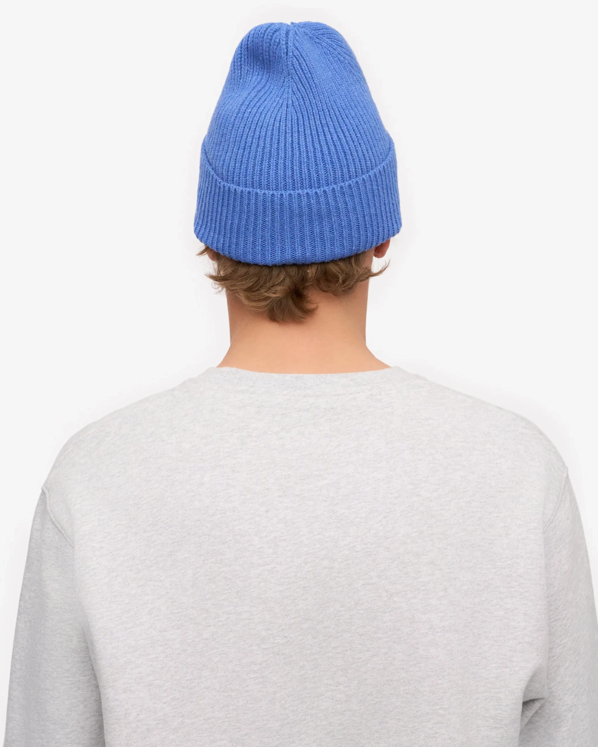 Merino Wool Beanie - Pacific Blue