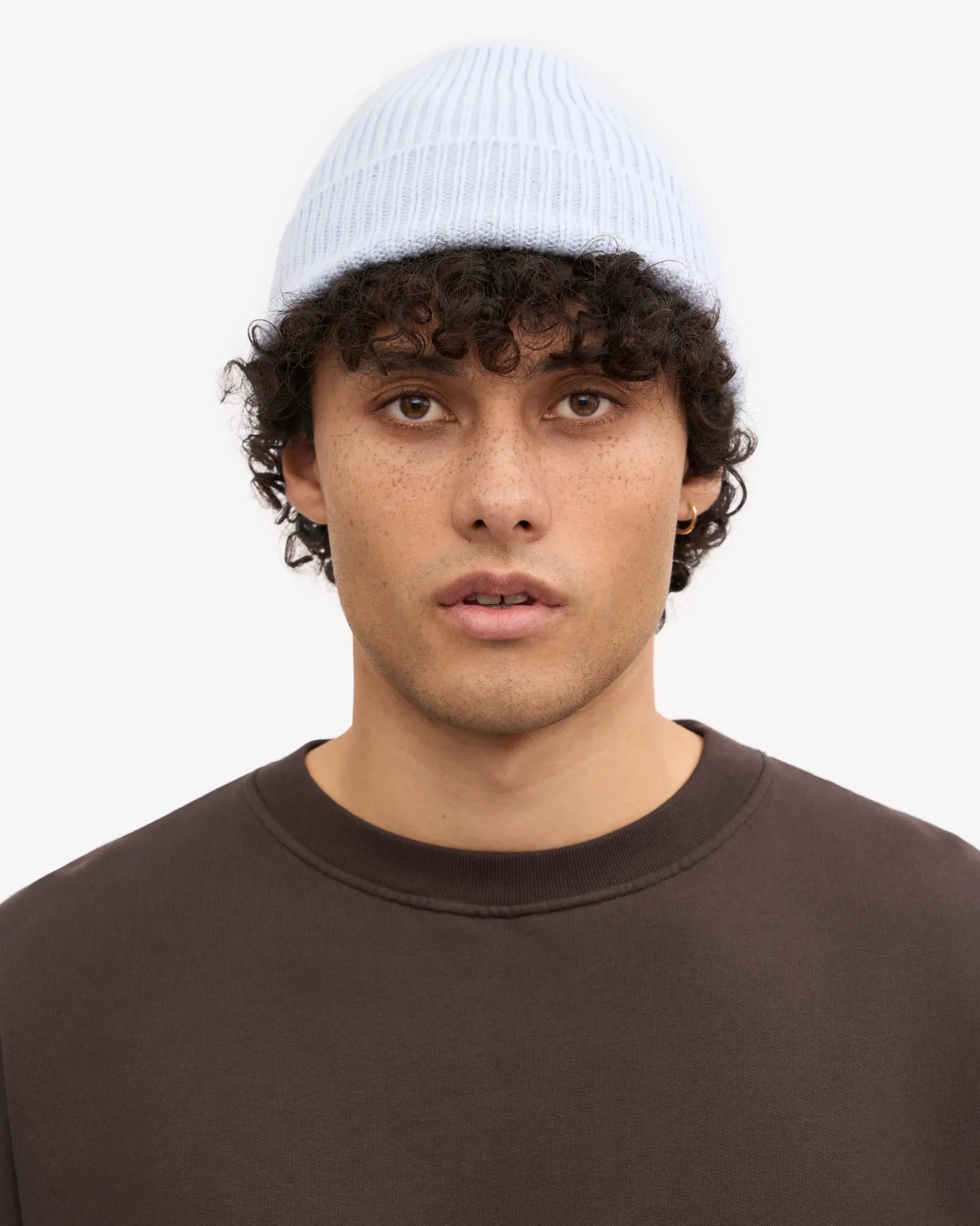 Merino Wool Beanie - Polar Blue