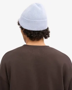 Merino Wool Beanie - Polar Blue