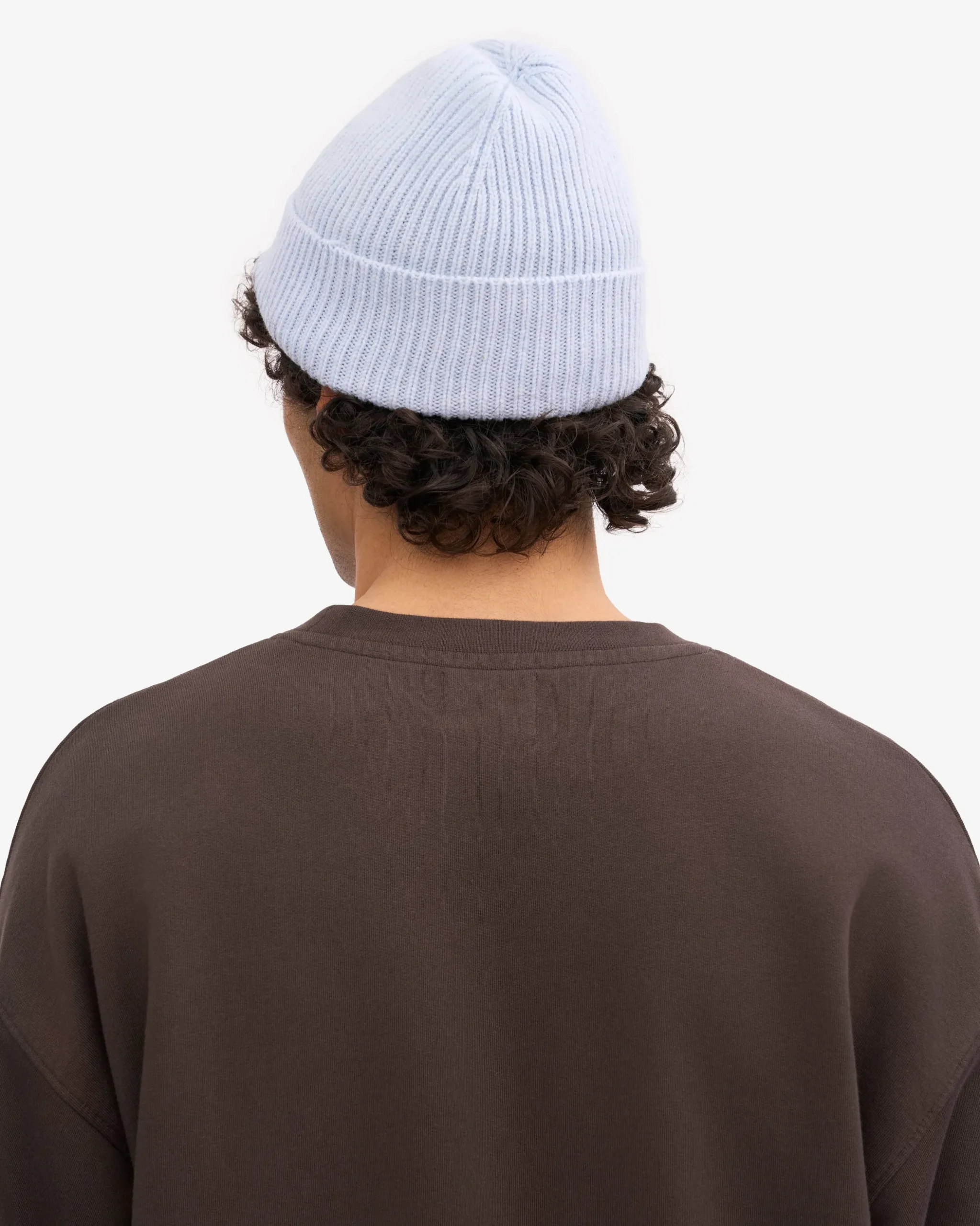 Merino Wool Beanie - Polar Blue
