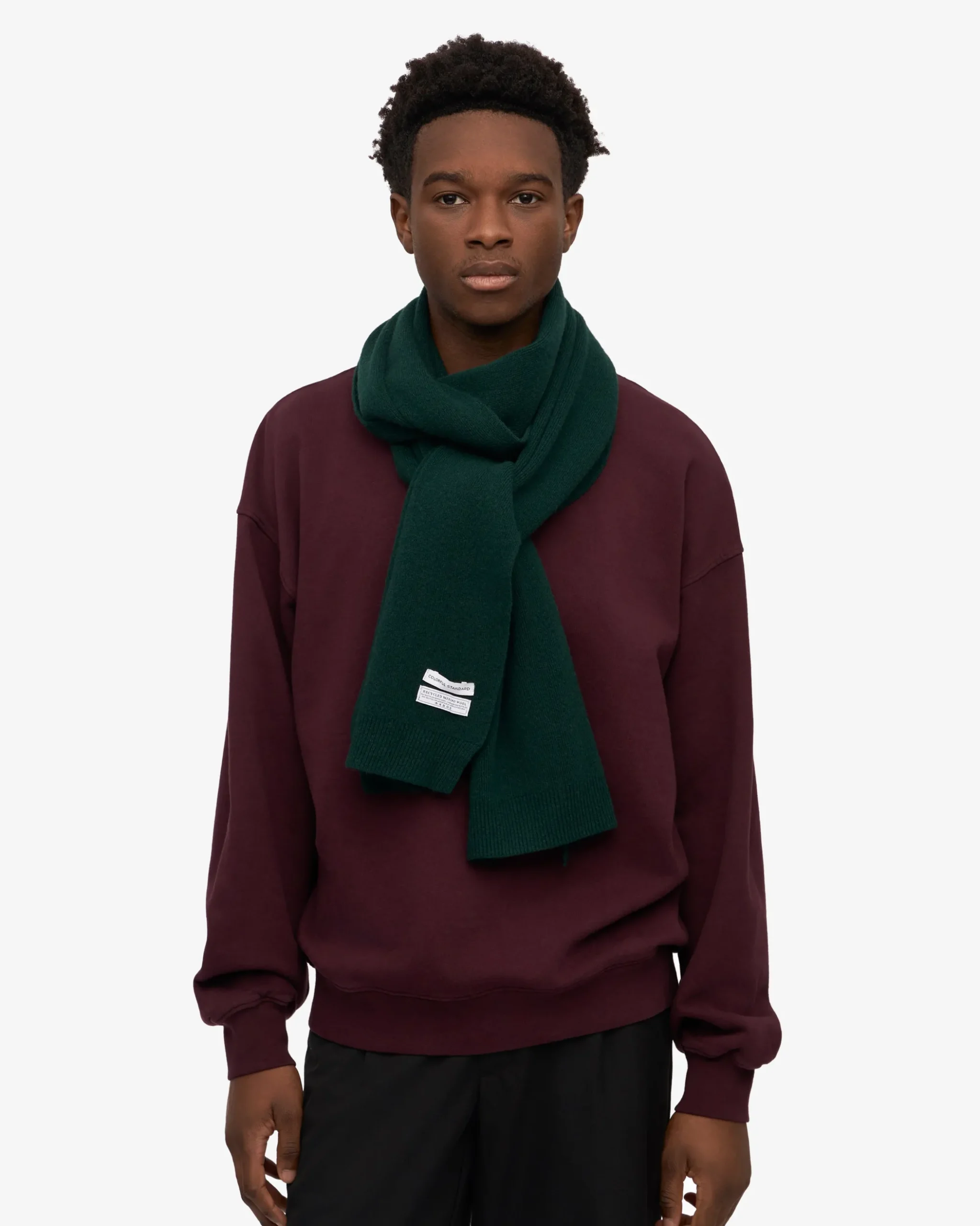 Merino Wool Beanie & Scarf - Emerald Green