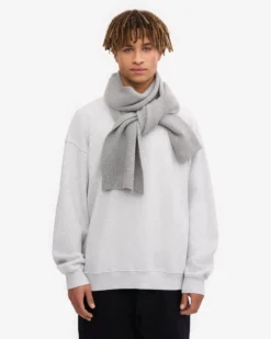 Merino Wool Beanie & Scarf - Heather Grey