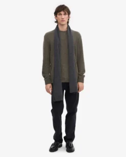 Merino Wool Beanie & Scarf - Lava Grey