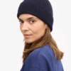 Merino Wool Beanie & Scarf - Navy Blue