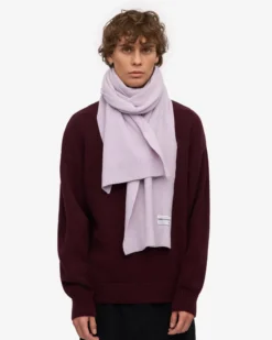 Merino Wool Beanie & Scarf - Soft Lavender