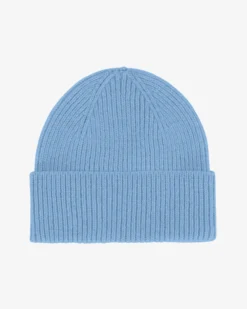 Merino Wool Beanie - Seaside Blue
