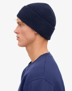 Merino Wool Beanie - Snow Melange