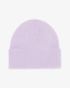 Merino Wool Beanie - Soft Lavender