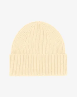 Merino Wool Beanie - Soft Yellow