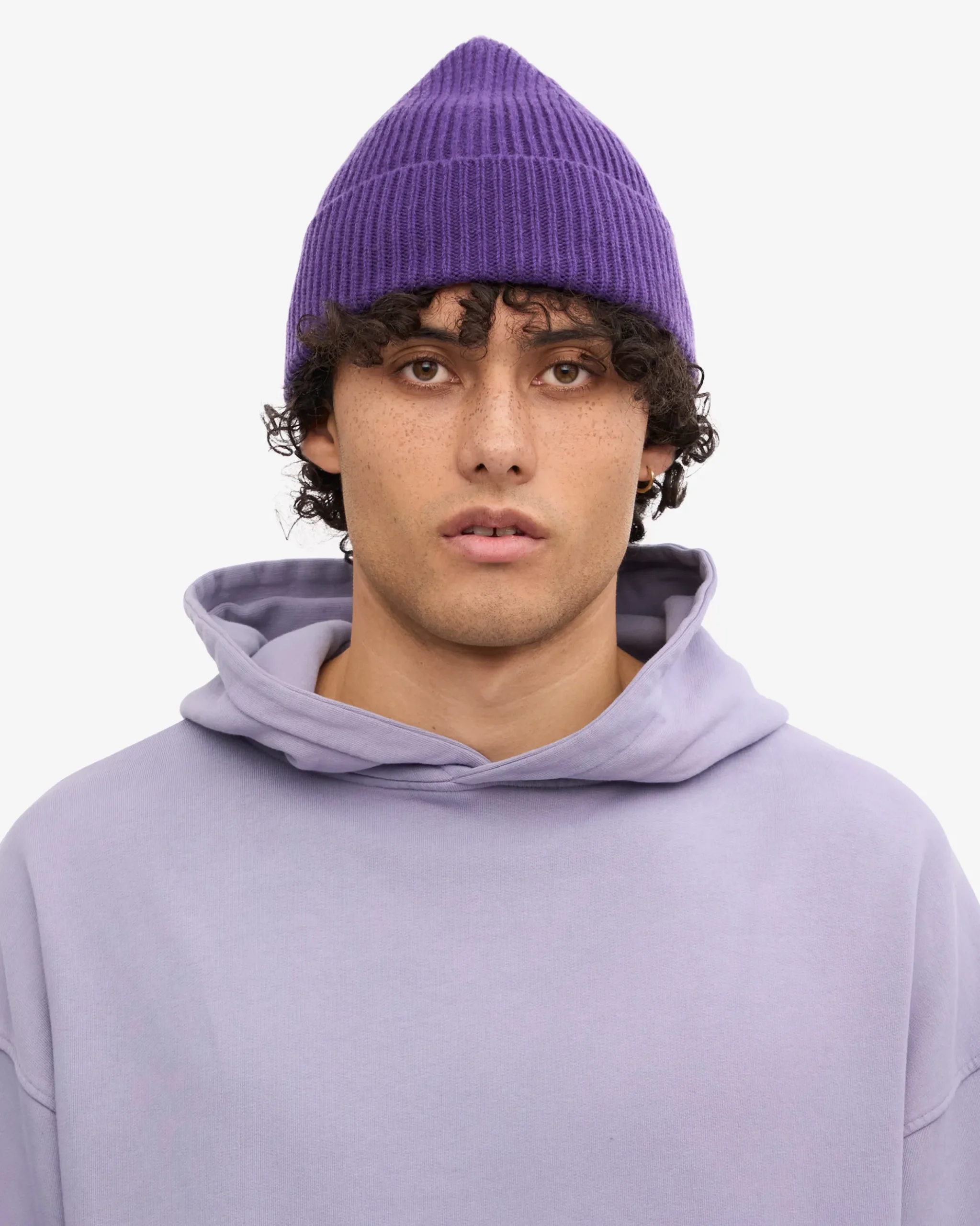 Merino Wool Beanie - Ultra Violet