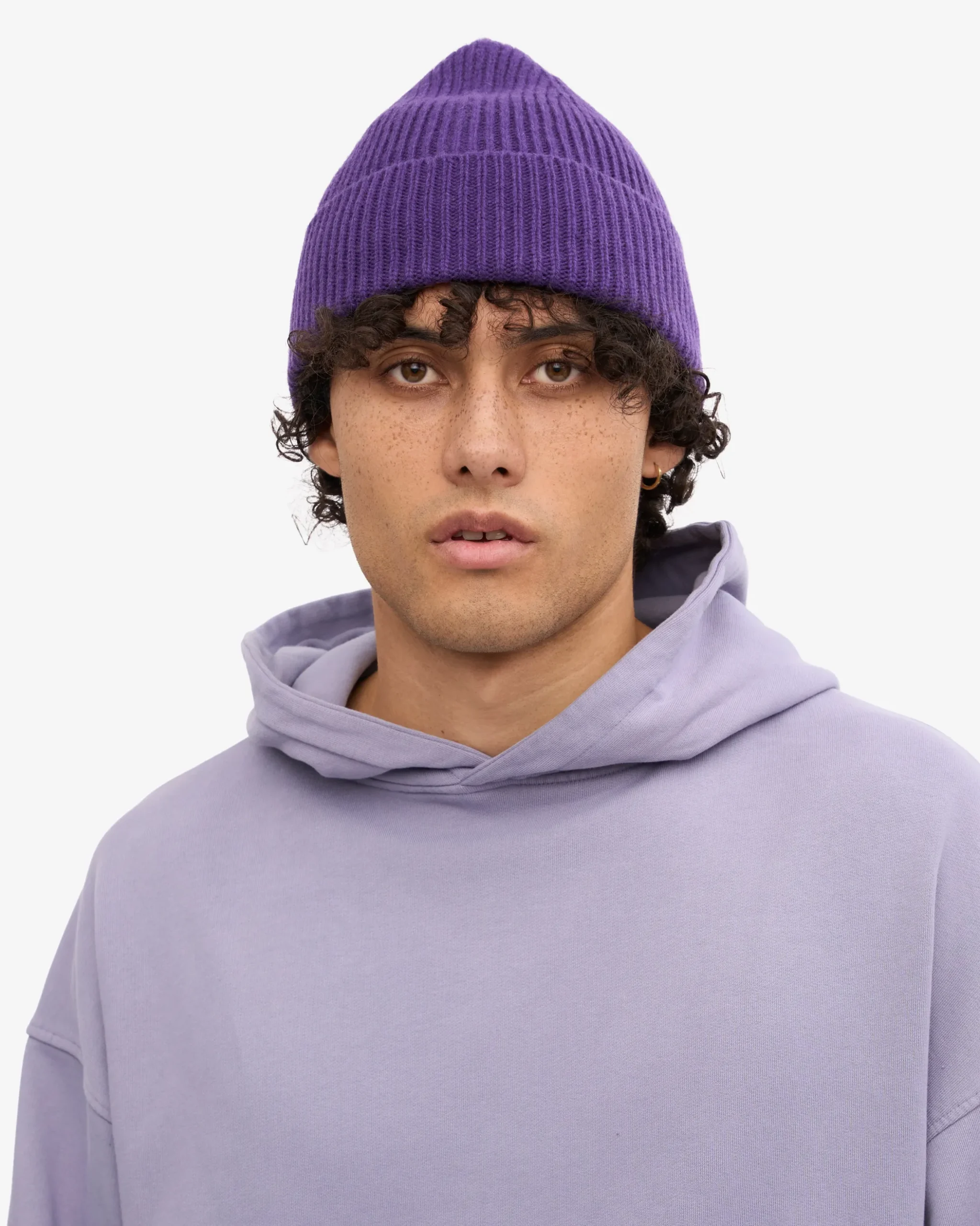 Merino Wool Beanie - Ultra Violet