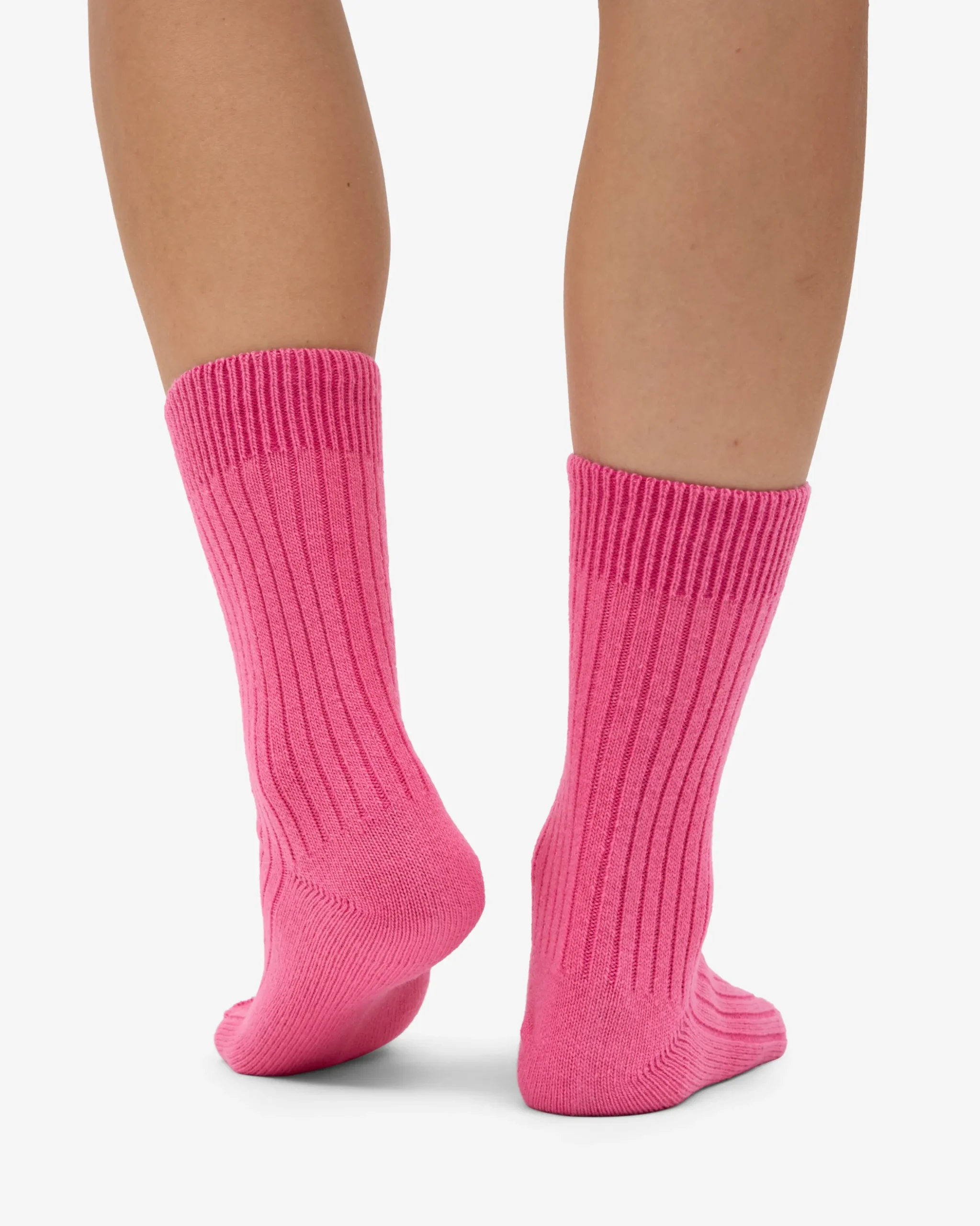 Merino Wool Blend Sock - Bubblegum Pink