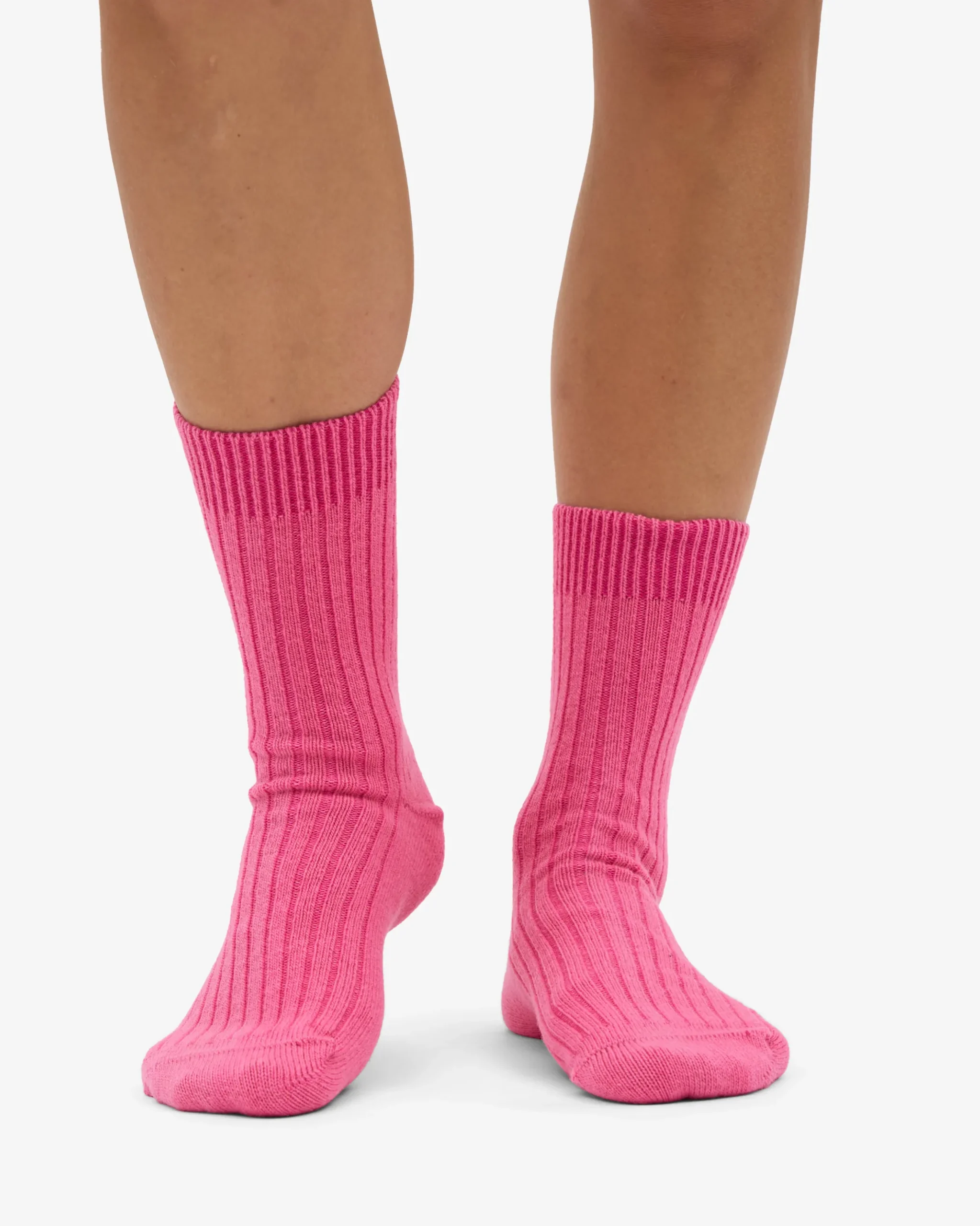 Merino Wool Blend Sock - Bubblegum Pink