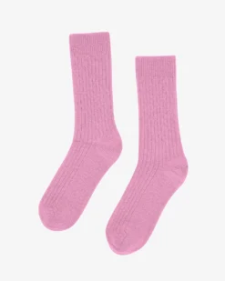 Merino Wool Blend Sock - Cherry Blossom