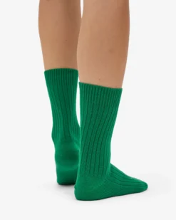 Merino Wool Blend Sock - Kelly Green