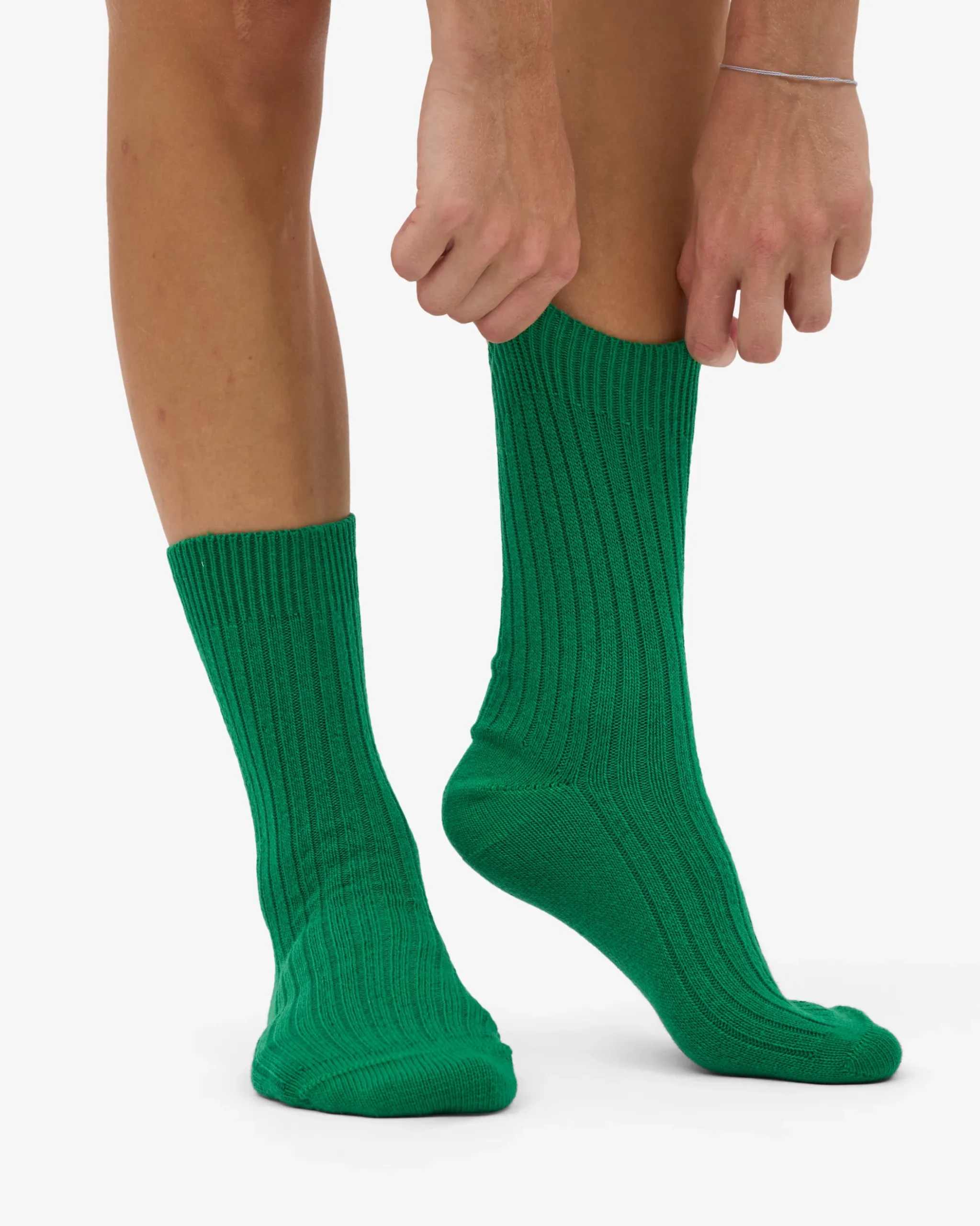 Merino Wool Blend Sock - Kelly Green
