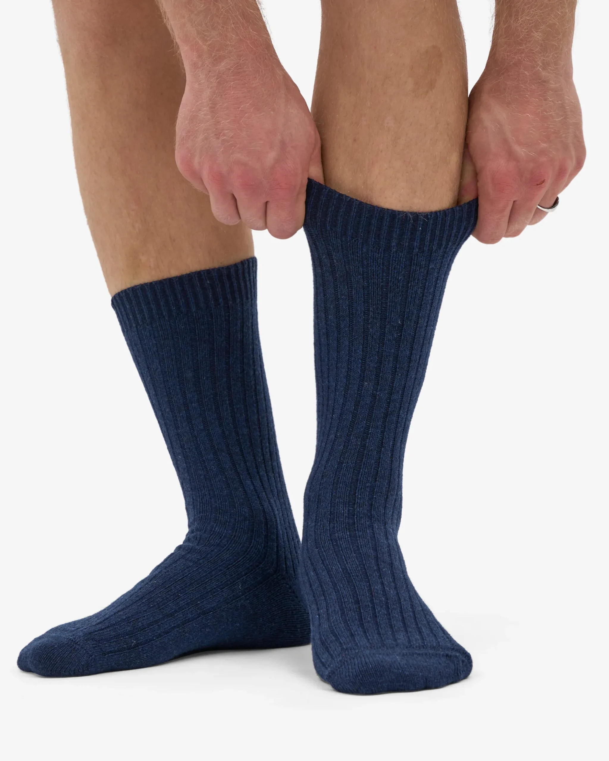 Merino Wool Blend Sock - Marine Blue