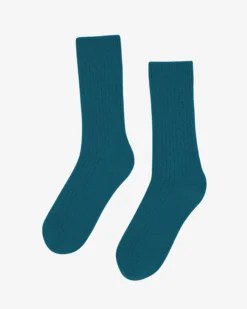 Merino Wool Blend Sock - Ocean Green