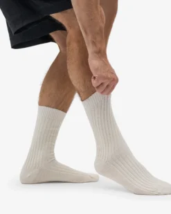 Merino Wool Blend Sock - Optical White