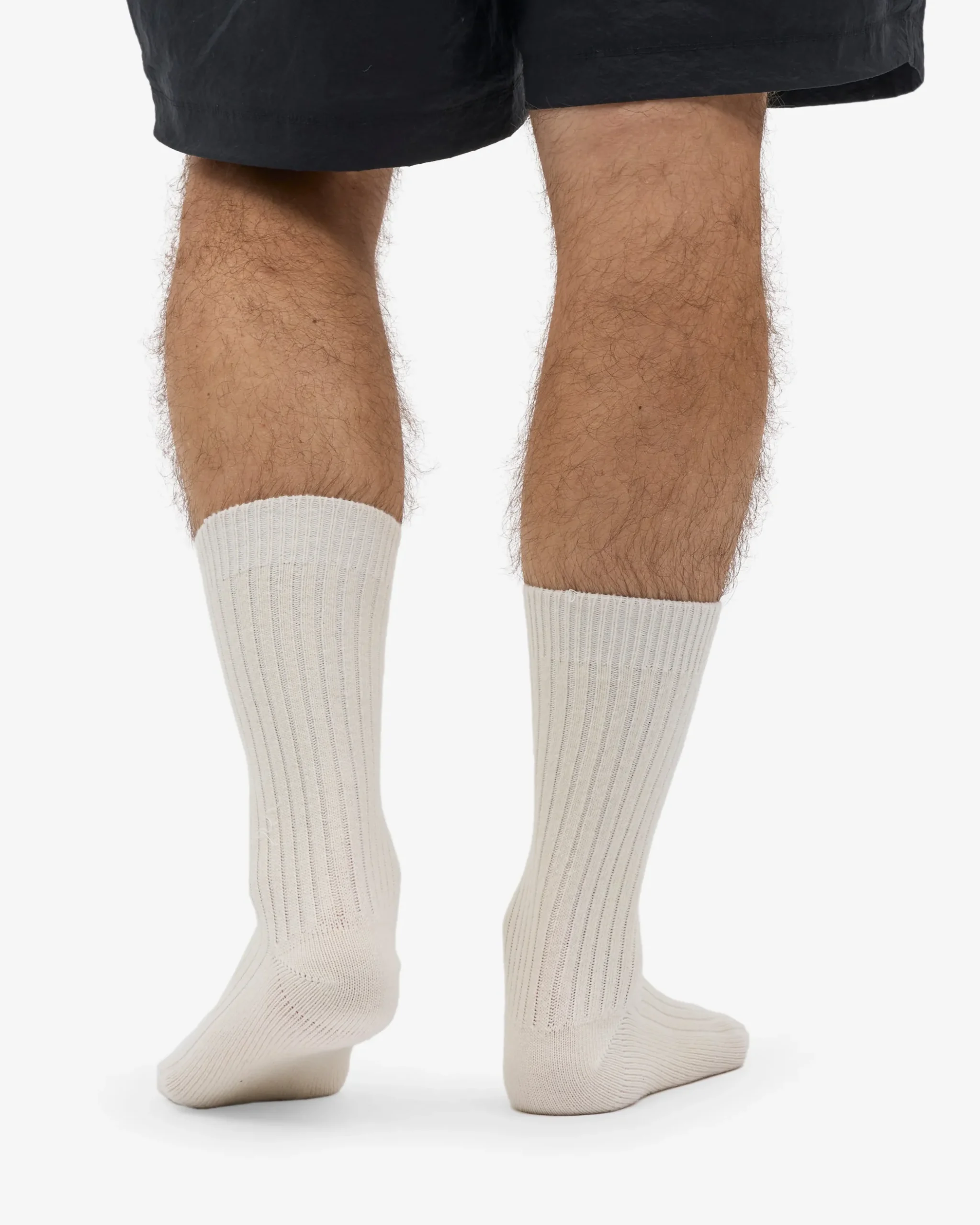 Merino Wool Blend Sock - Optical White
