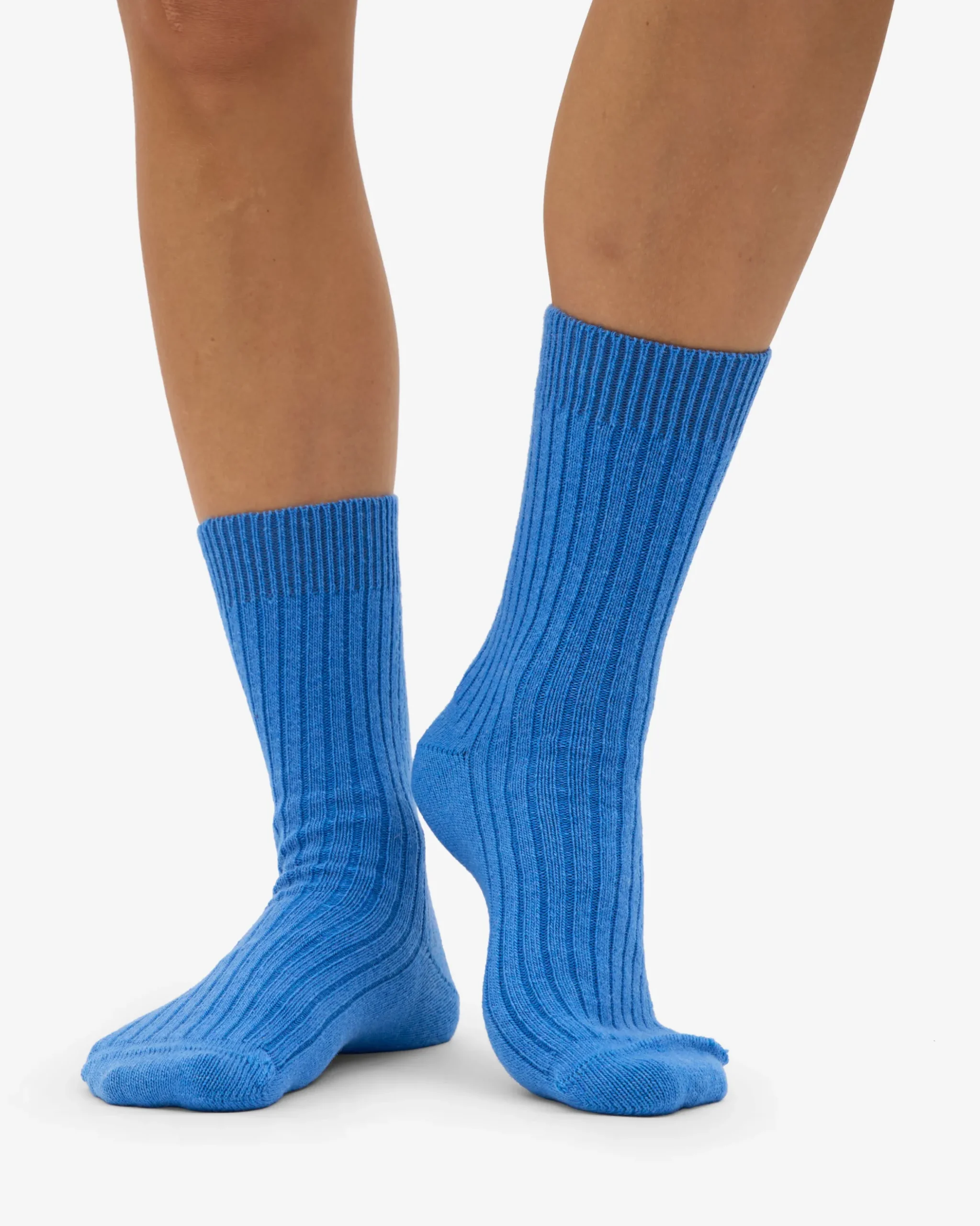Merino Wool Blend Sock - Pacific Blue