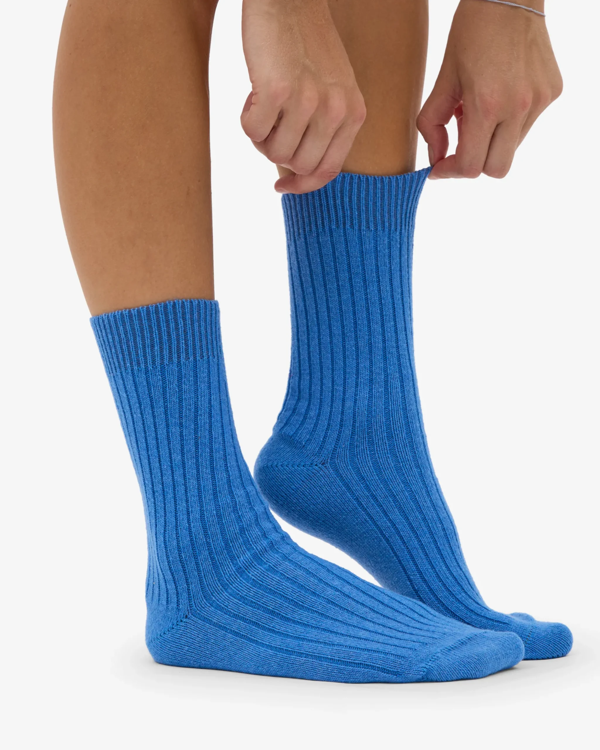 Merino Wool Blend Sock - Pacific Blue