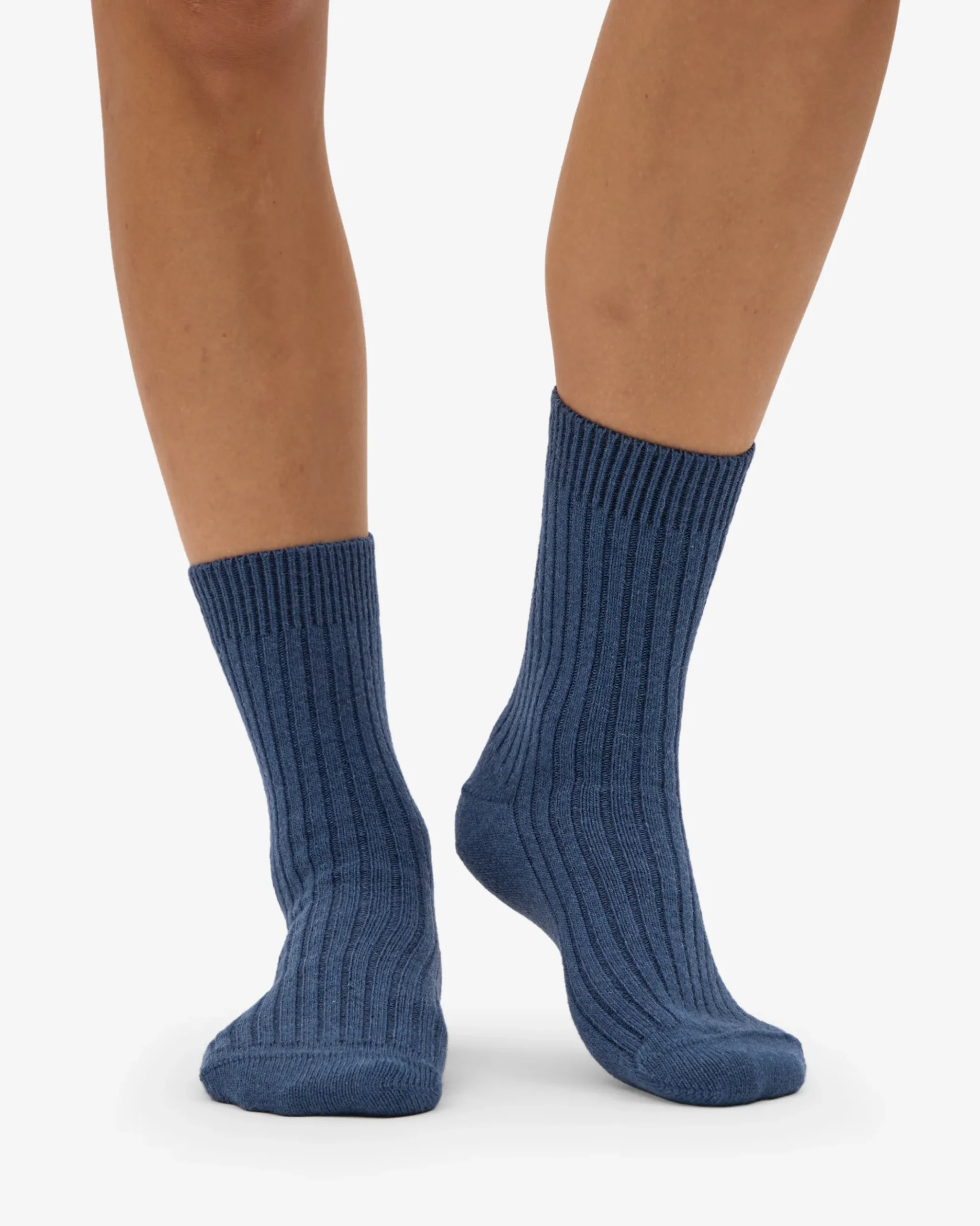 Merino Wool Blend Sock - Petrol Blue