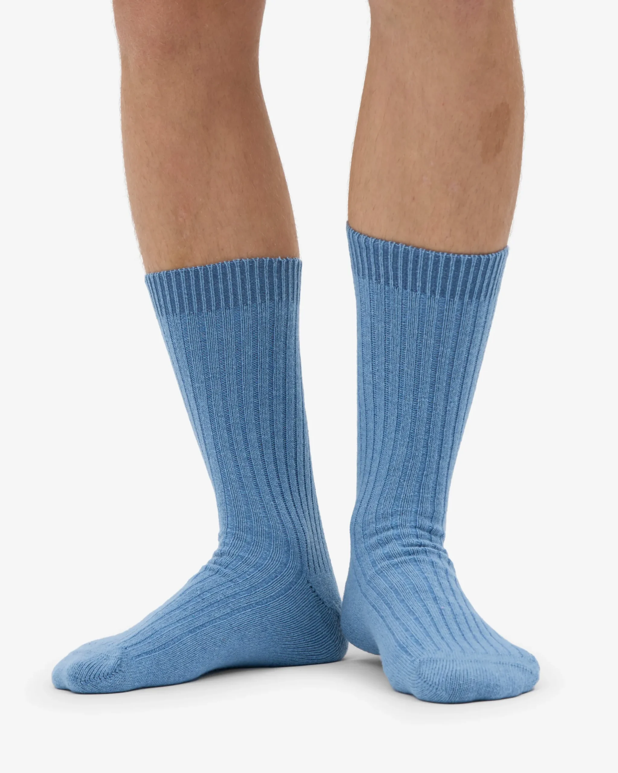 Merino Wool Blend Sock - Seaside Blue