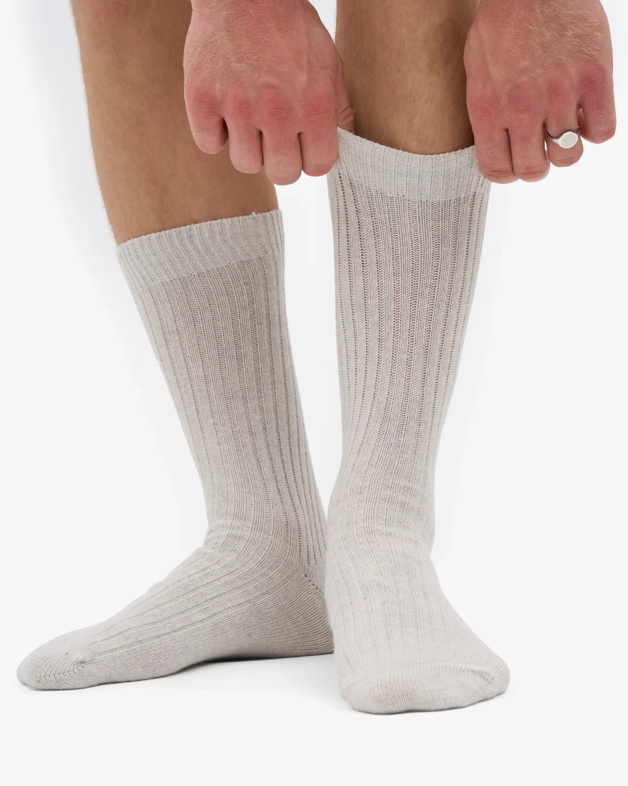 Merino Wool Blend Sock - Snow Melange