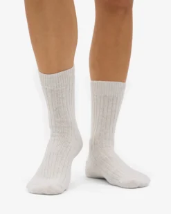 Merino Wool Blend Sock - Snow Melange