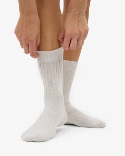 Merino Wool Blend Sock - Snow Melange