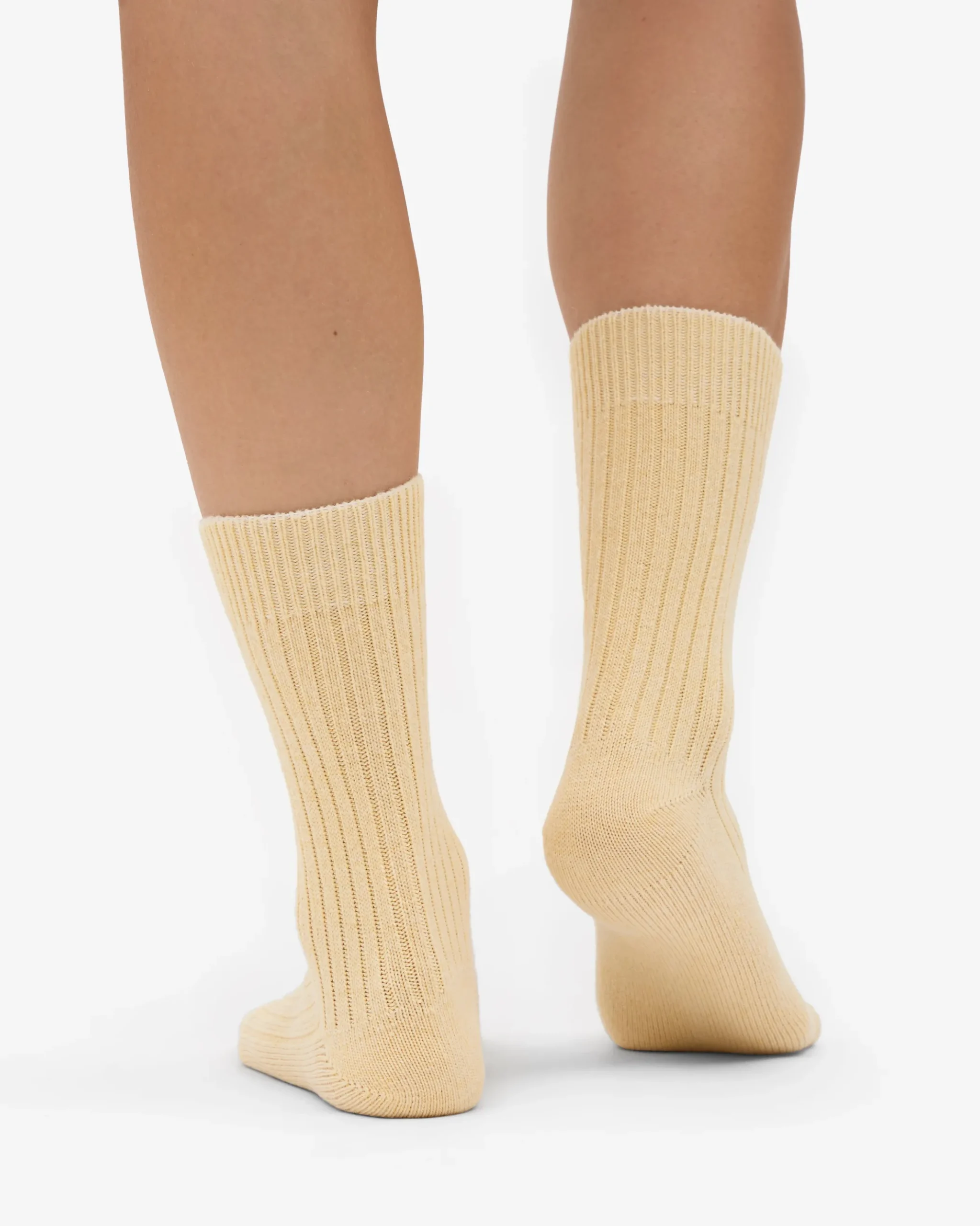 Merino Wool Blend Sock - Soft Yellow