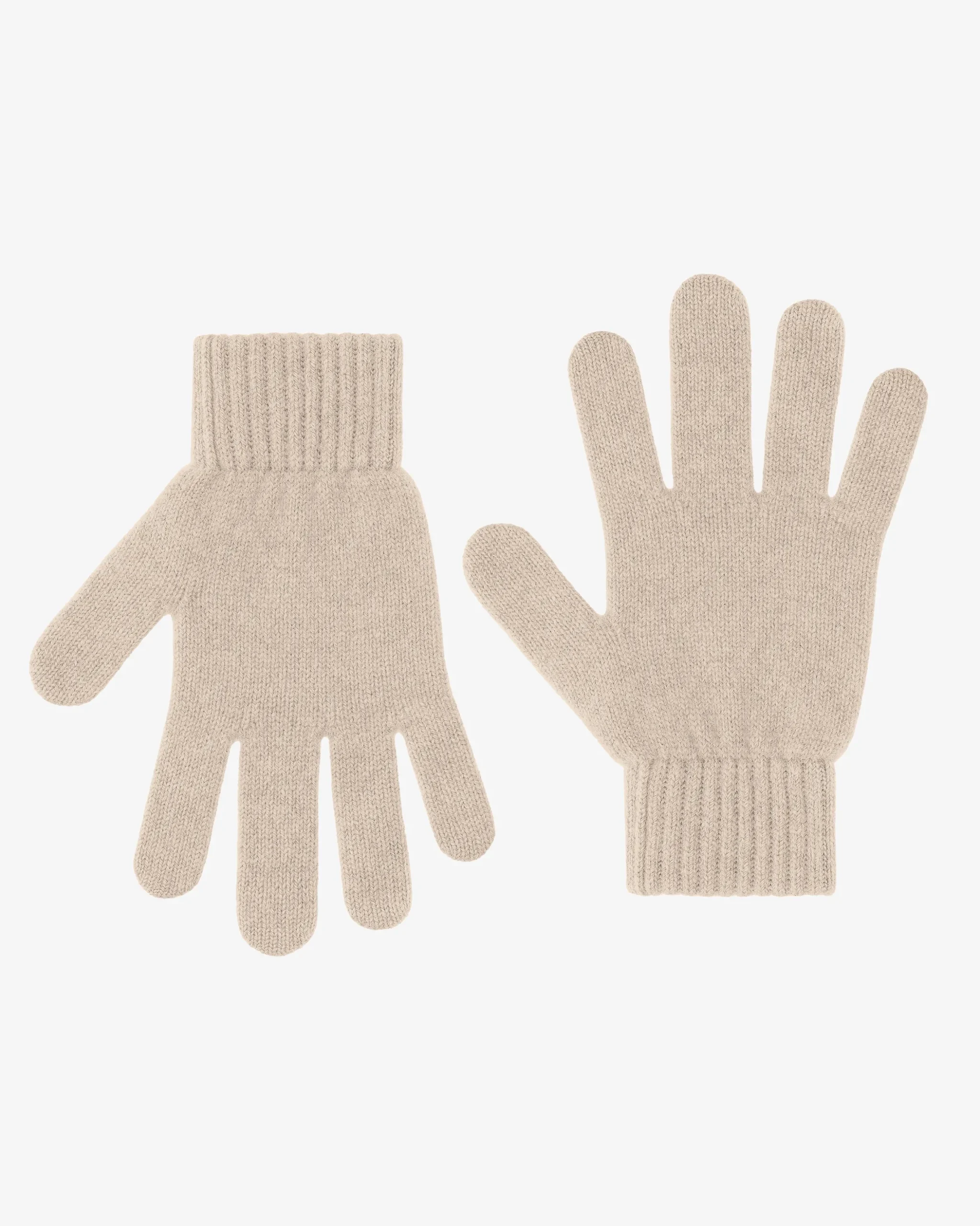 Merino Wool Gloves - Ivory White