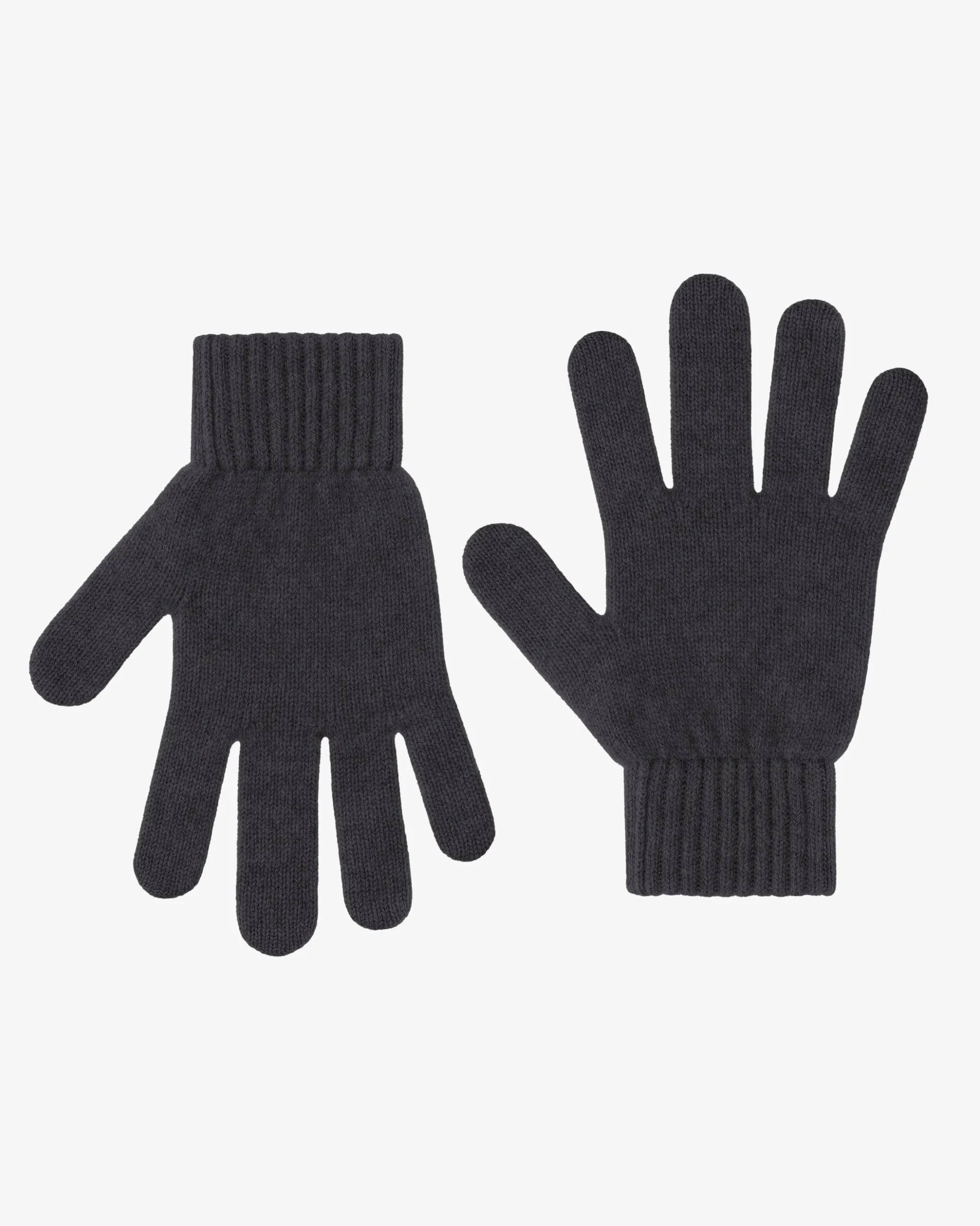 Merino Wool Gloves - Lava Grey
