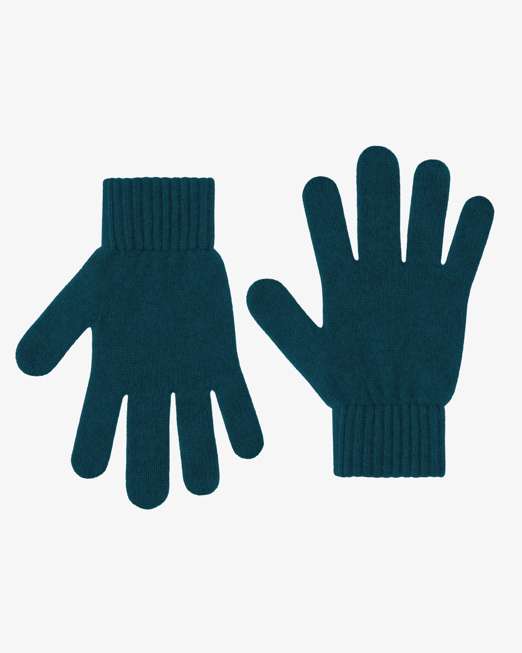 Merino Wool Gloves - Ocean Green
