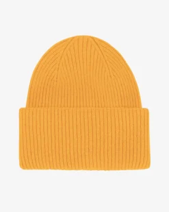 Merino Wool Hat - Burned Yellow
