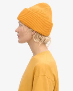 Merino Wool Hat - Burned Yellow