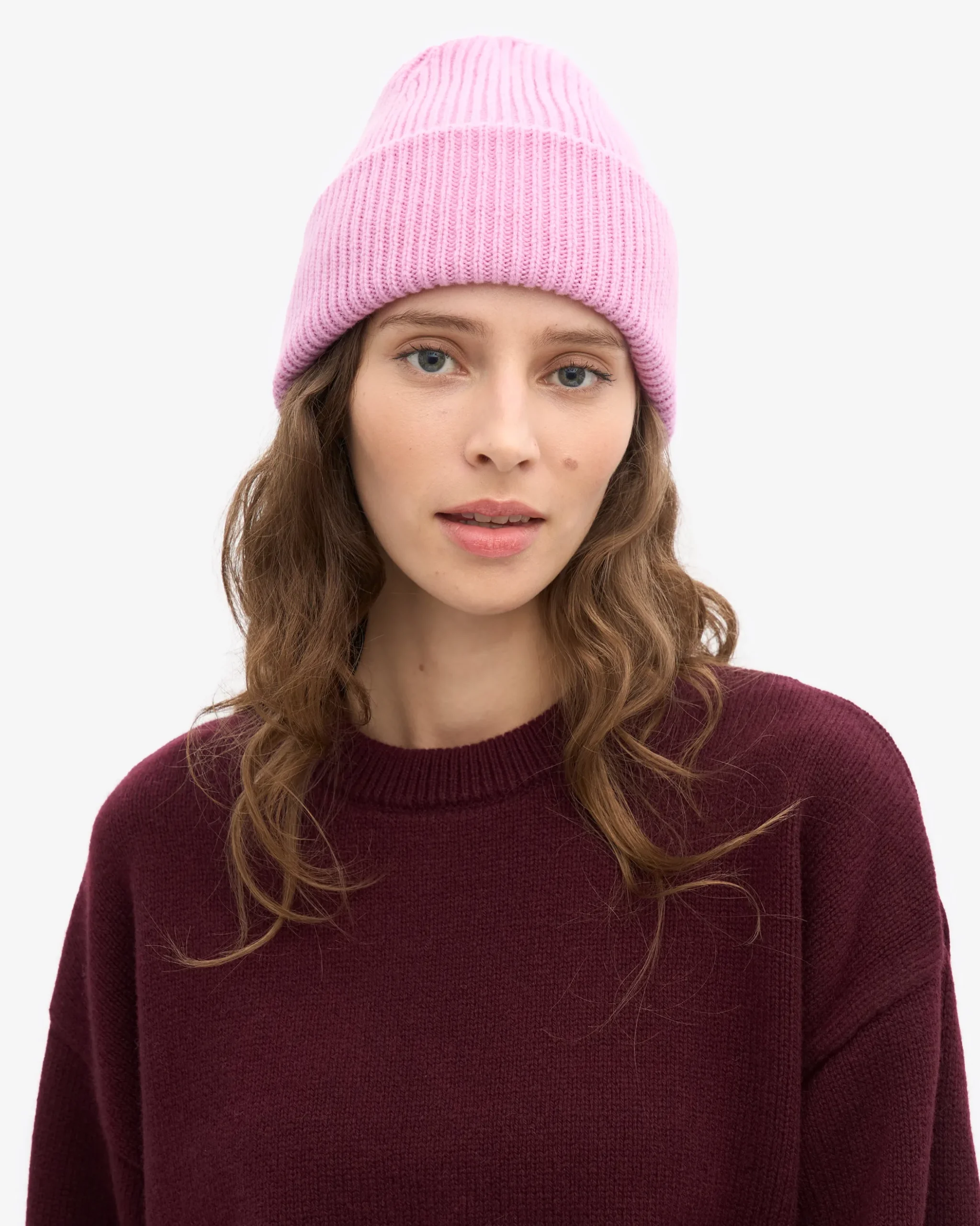 Merino Wool Hat - Cherry Blossom