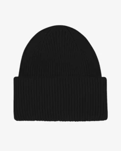 Merino Wool Hat - Deep Black
