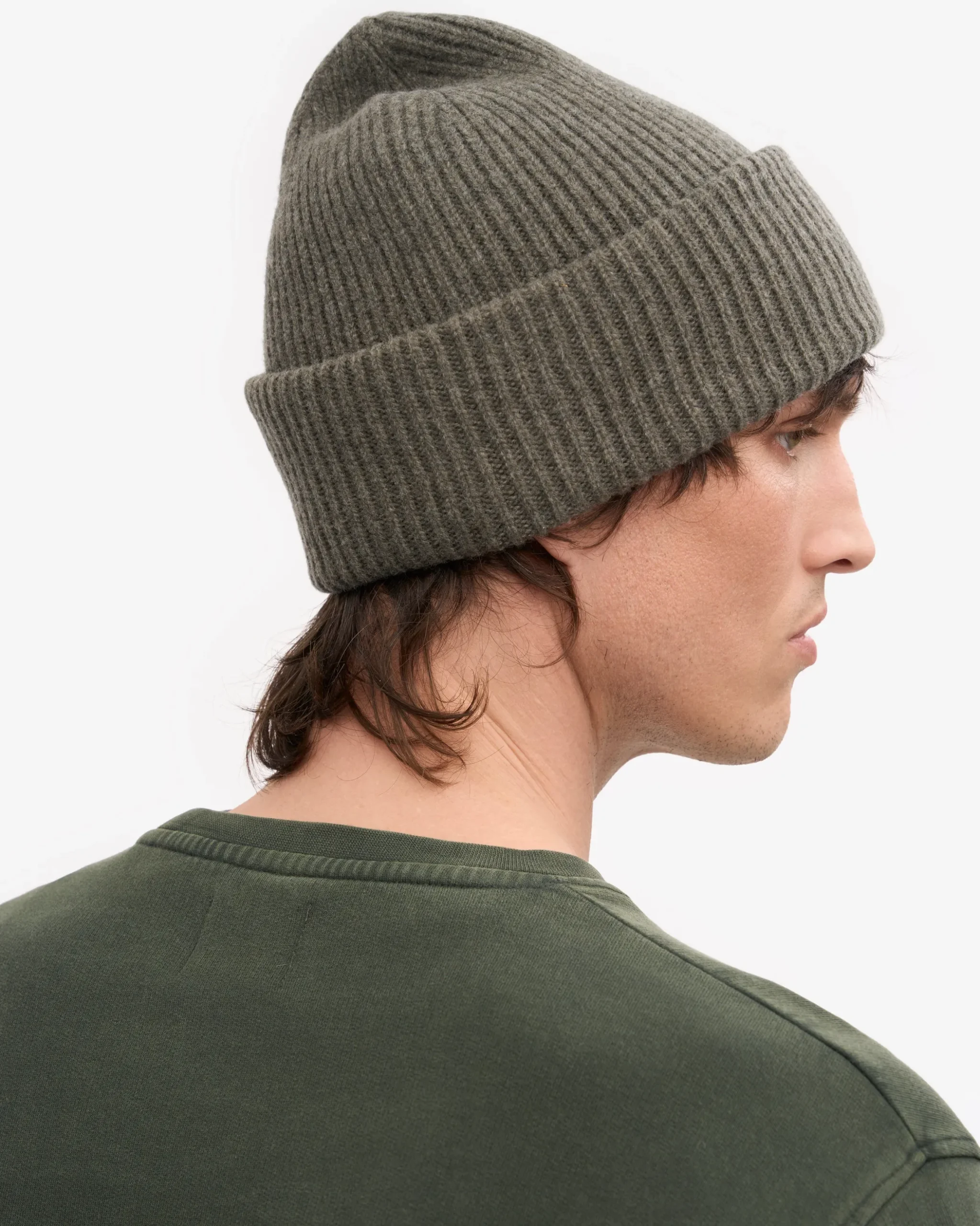Merino Wool Hat - Dusty Olive