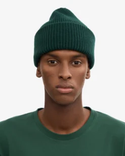 Merino Wool Hat - Emerald Green